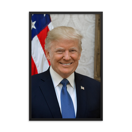 Framed Official Presidential Portrait President Donald J. Trump (2 Sizes Available)